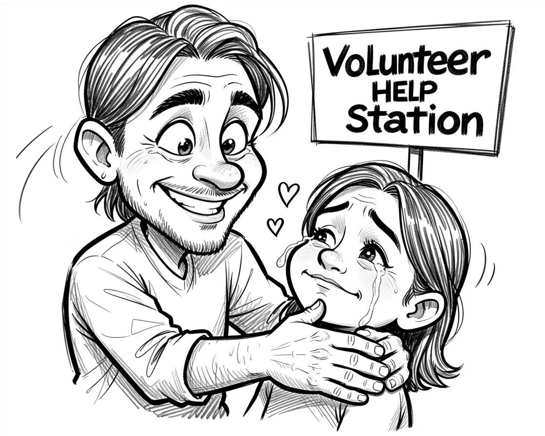 [Inspirational & Emotional Scenes] Touching, uplifting scene of a courageous community volunteer helping someone else in their moment of need, evoking deep emotion