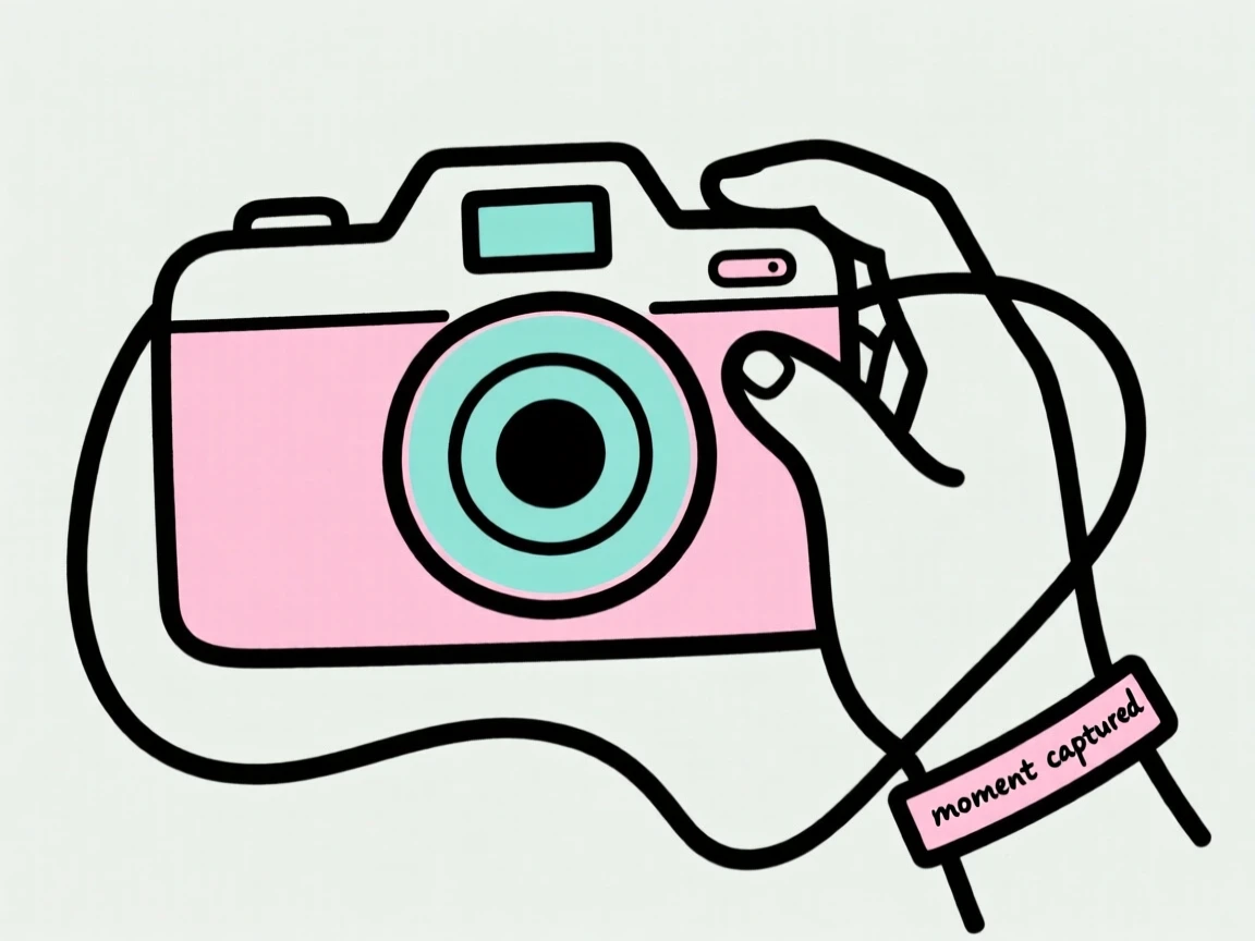 A camera capturing a candid moment