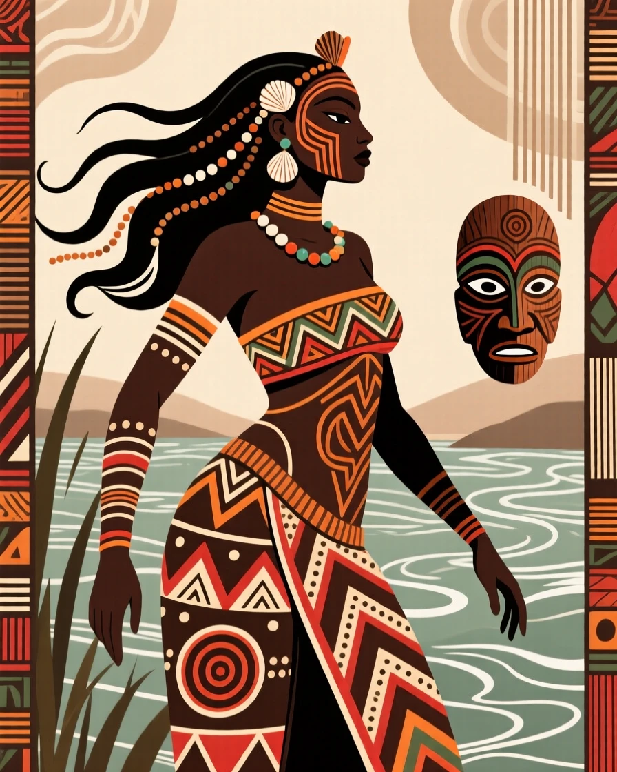 A legendary river goddess whispered about in tales told around the fire.