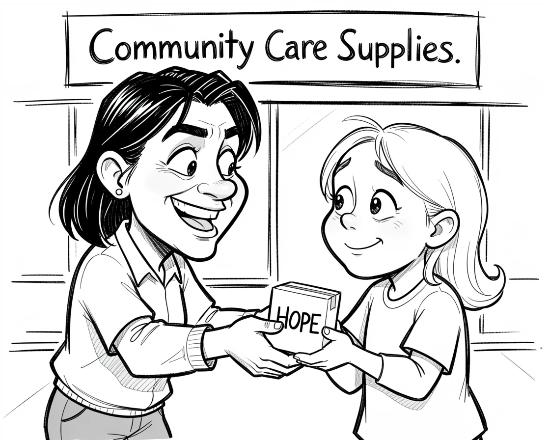 [Inspirational & Emotional Scenes] Touching, uplifting scene of a determined small business owner helping someone else in their moment of need, evoking deep emotion