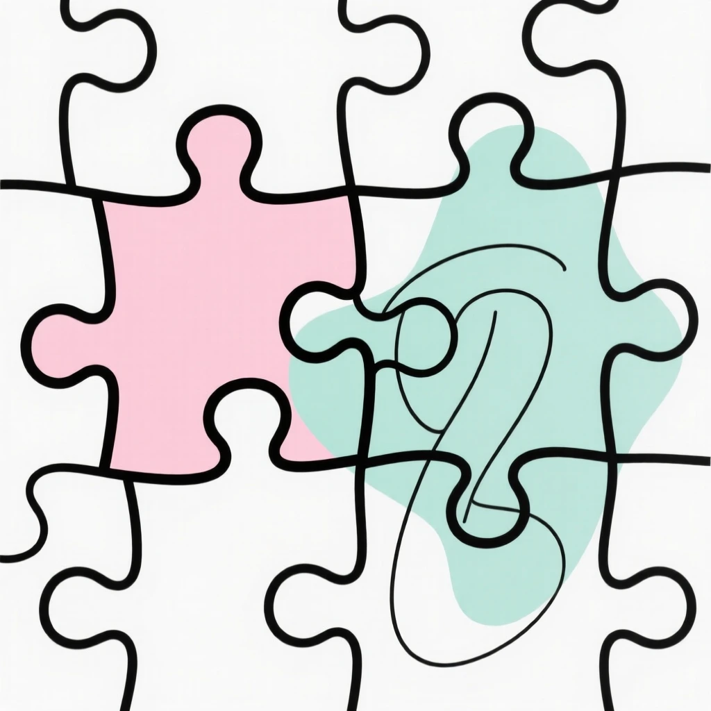 A puzzle piece completing an image