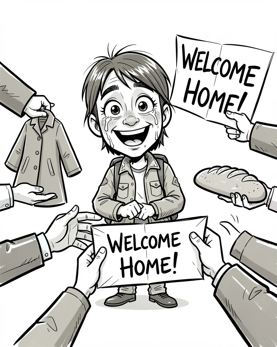 [Inspirational & Emotional Scenes] Touching, uplifting scene of a triumphant new immigrant receiving unexpected support from strangers, evoking deep emotion