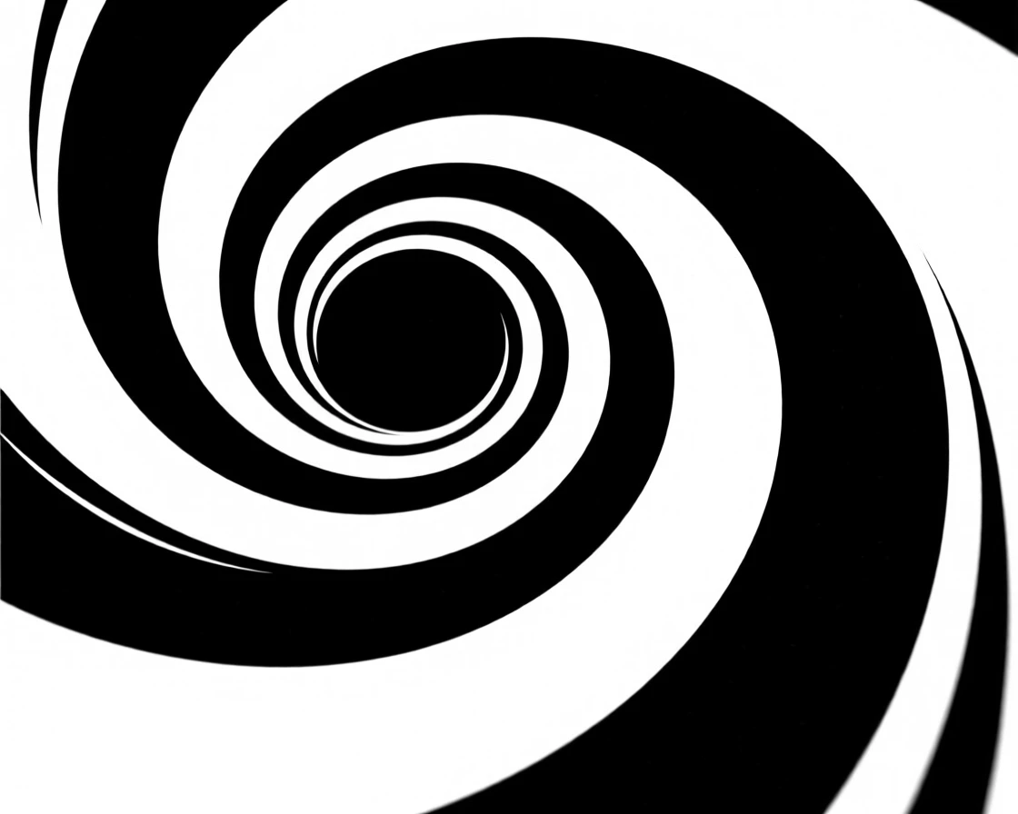A wormhole swirling with light and color.