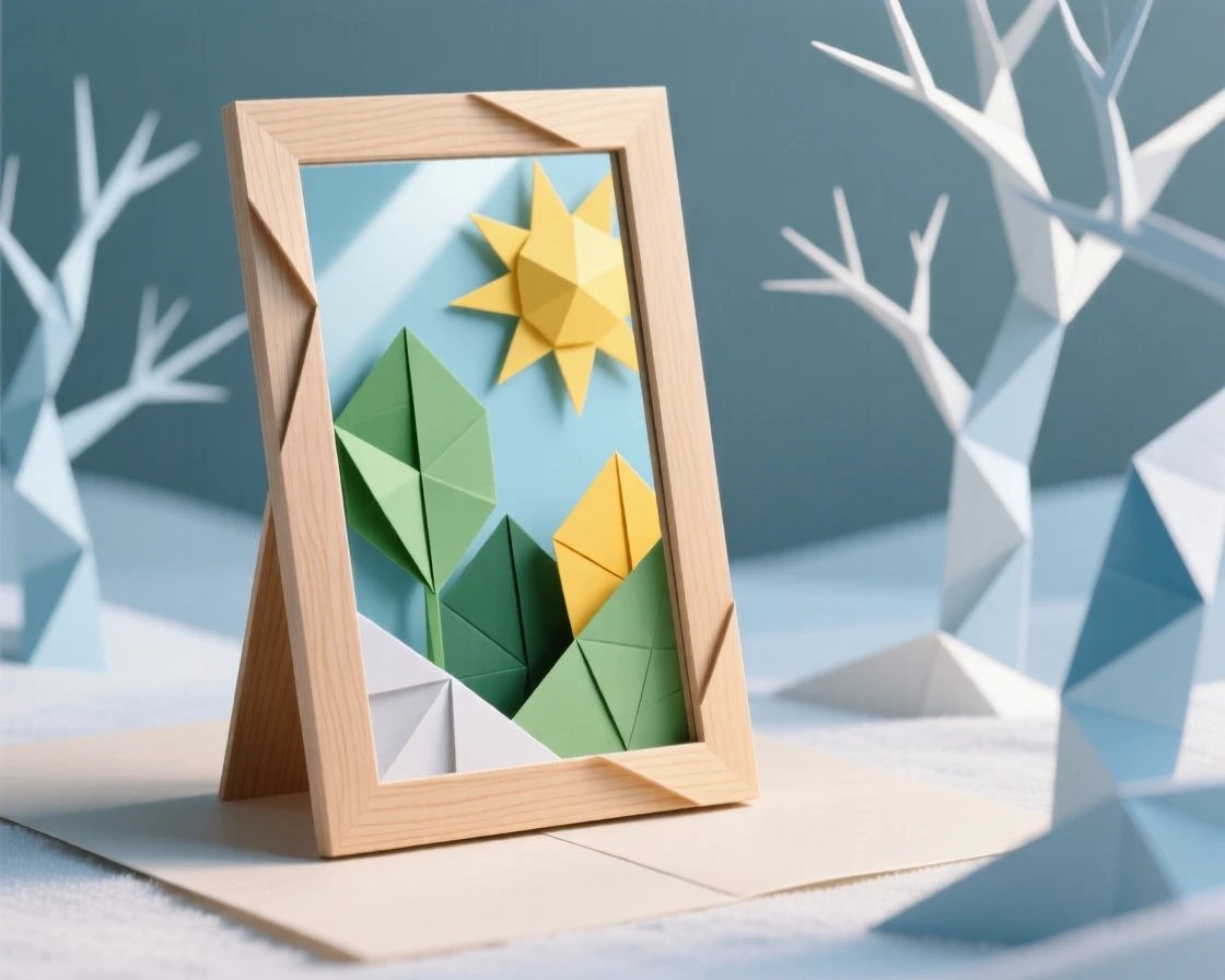A single mirror reflecting a completely different season than the one outside it.