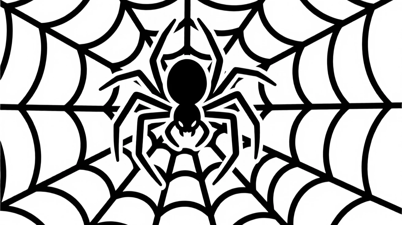 A spider spinning an intricate web at first light of morning.