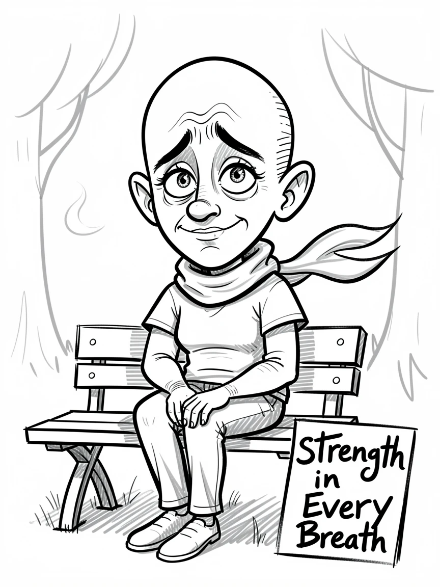 [Inspirational & Emotional Scenes] Touching, uplifting scene of a courageous cancer survivor finding strength in a moment of doubt, evoking deep emotion