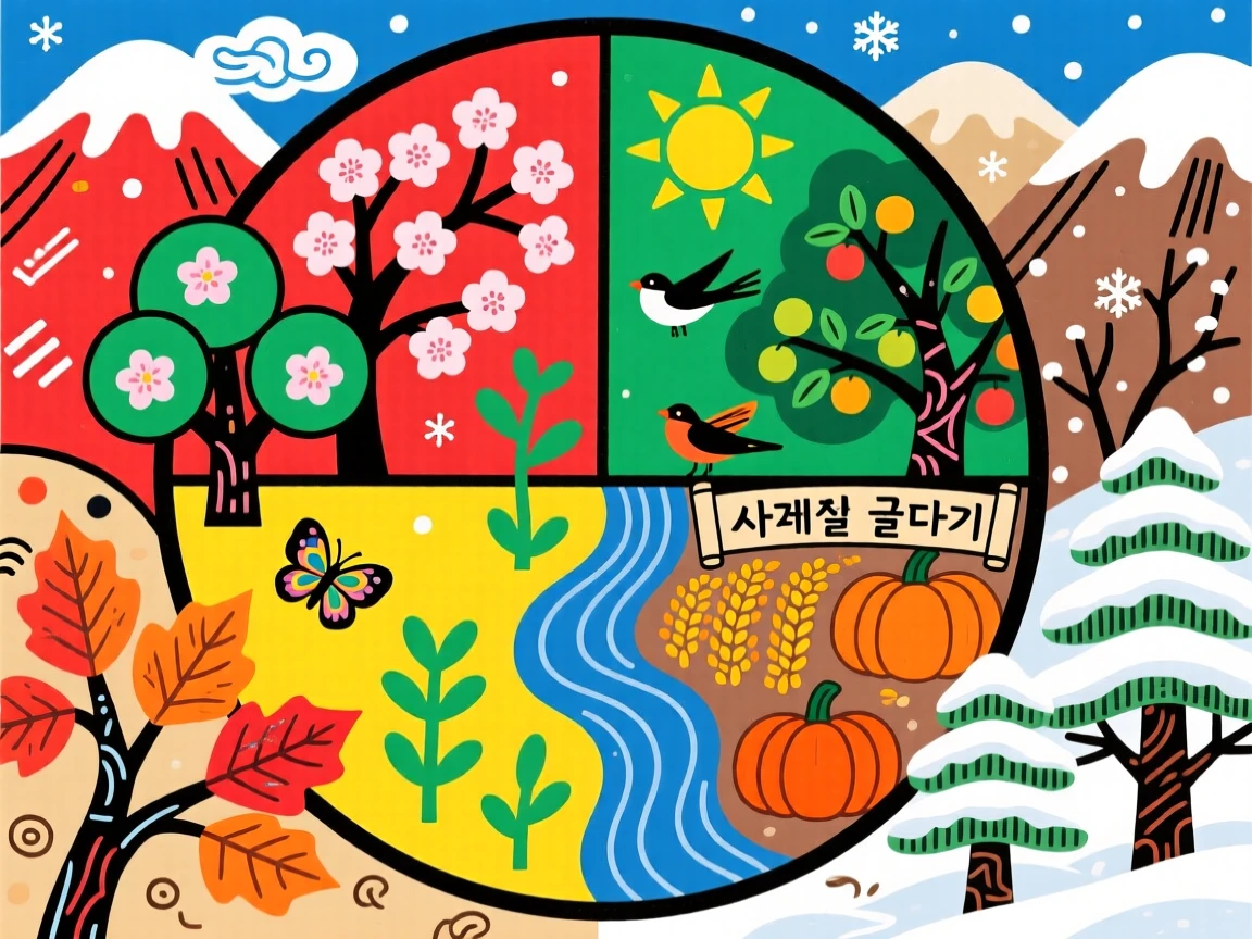 A hidden valley where the four seasons exist together in one single view.