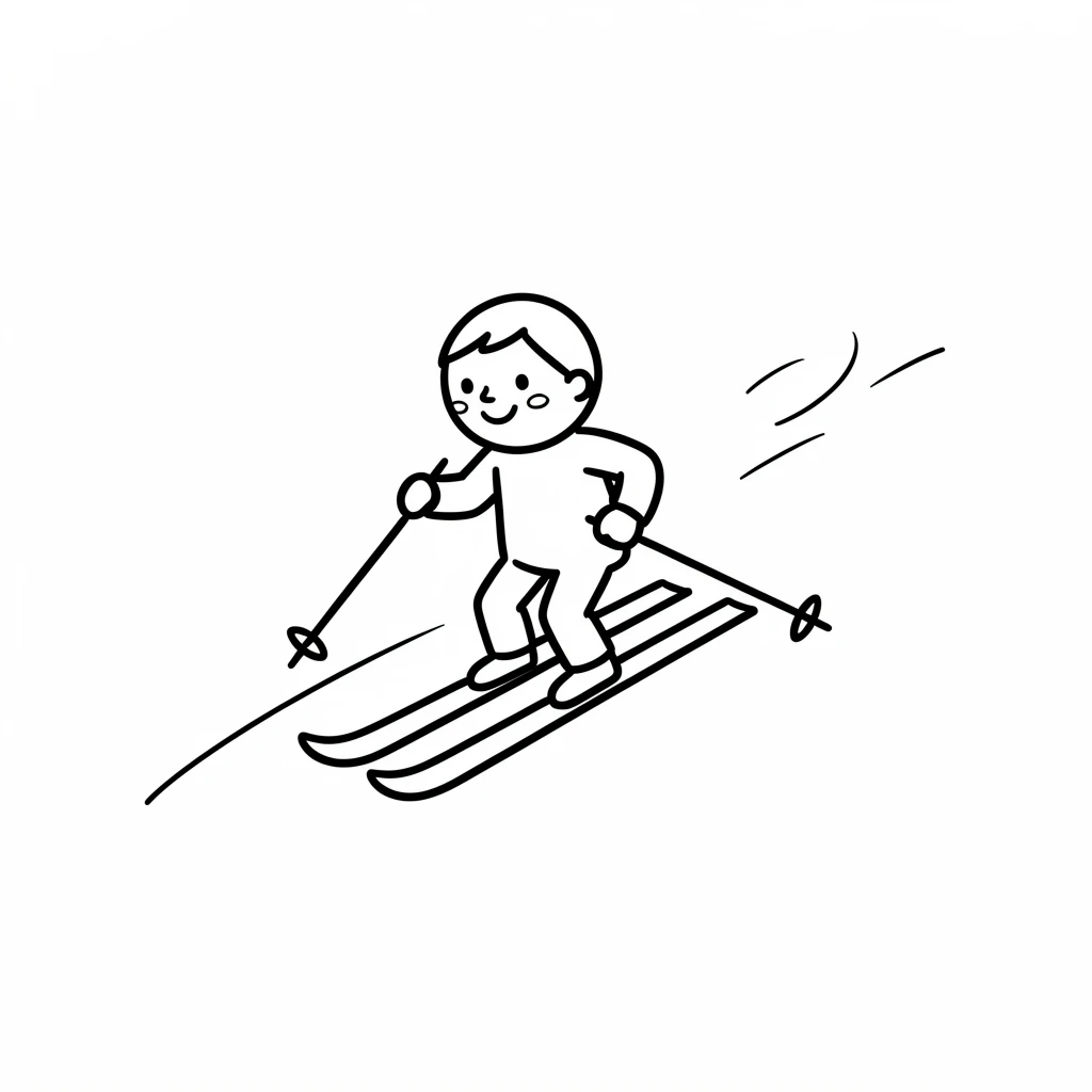 skiing