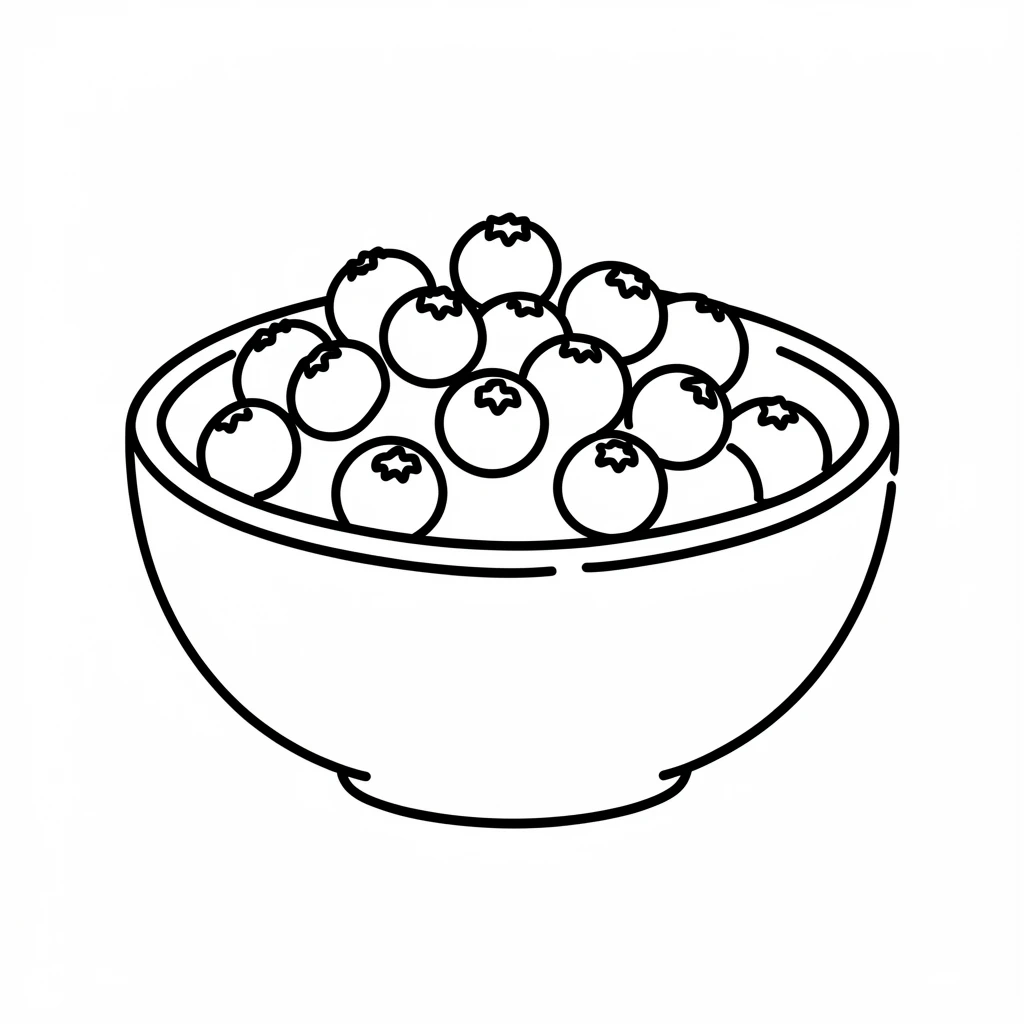 bowl of blueberry