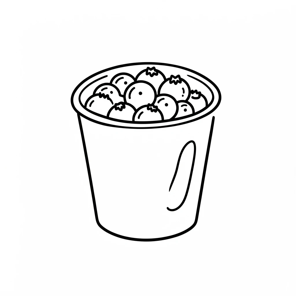 a pint of blueberries