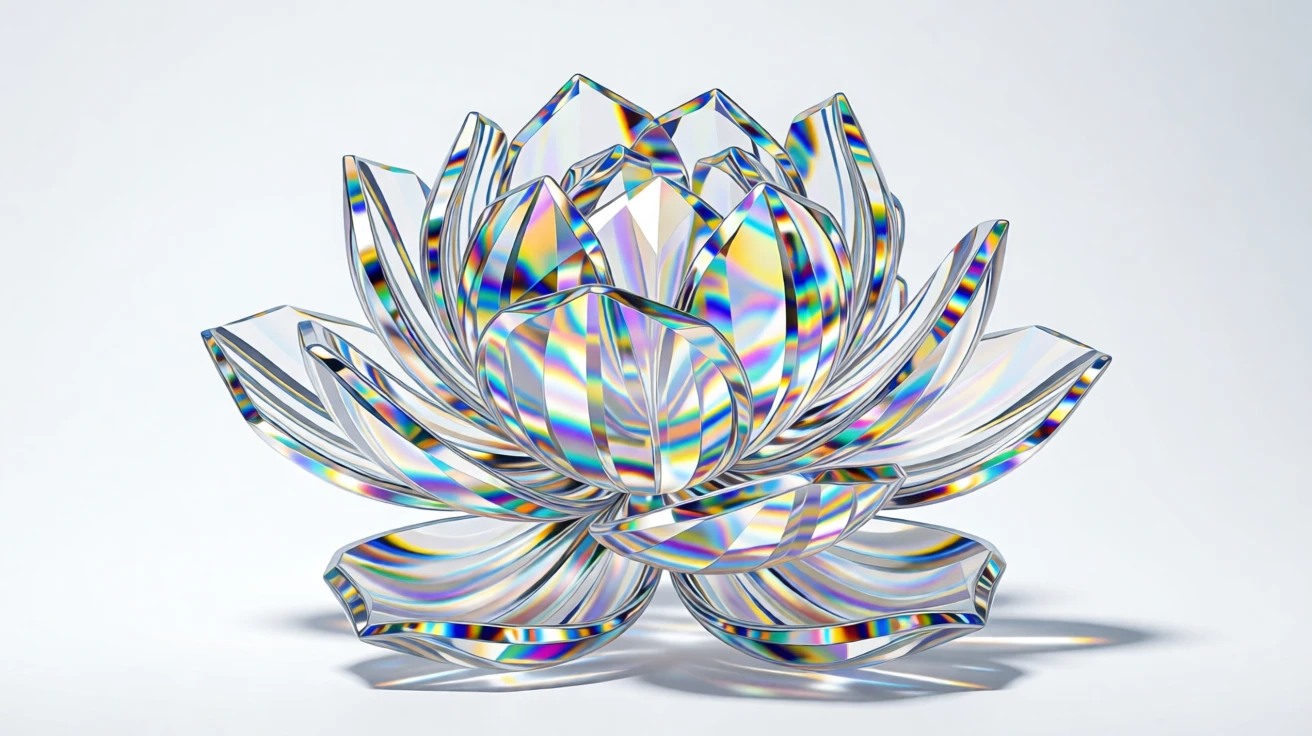 An abstract composition of rippling silk forming the shape of a blooming peony.