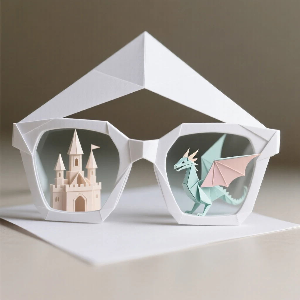 A pair of glasses that reveal a hidden magical world when looked through.