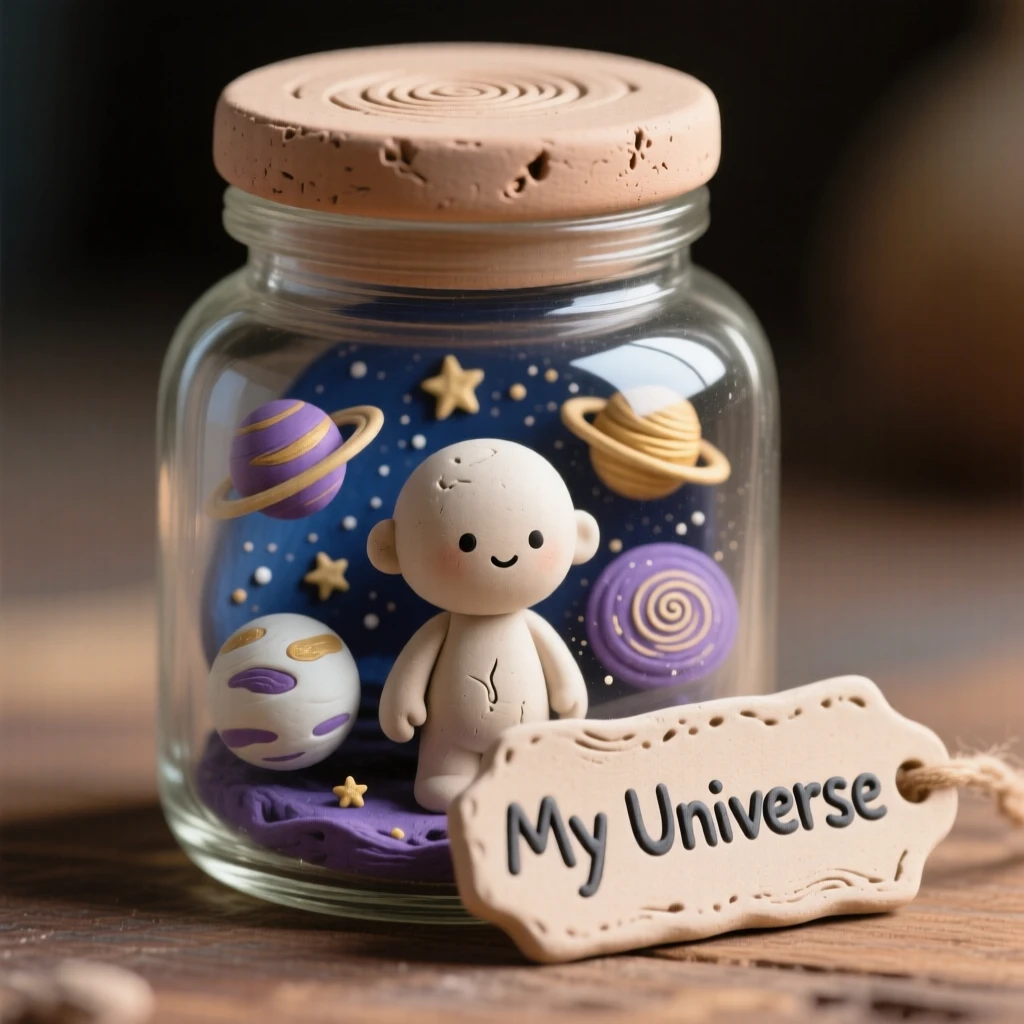 A pocket-sized universe kept safely inside a glass jar
