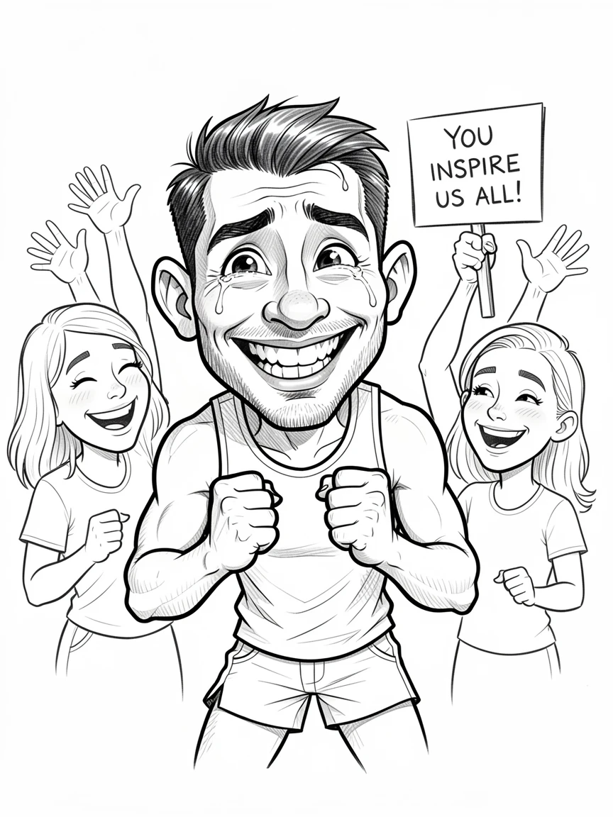 [Inspirational & Emotional Scenes] Touching, uplifting scene of a triumphant recovering athlete receiving unexpected support from strangers, evoking deep emotion