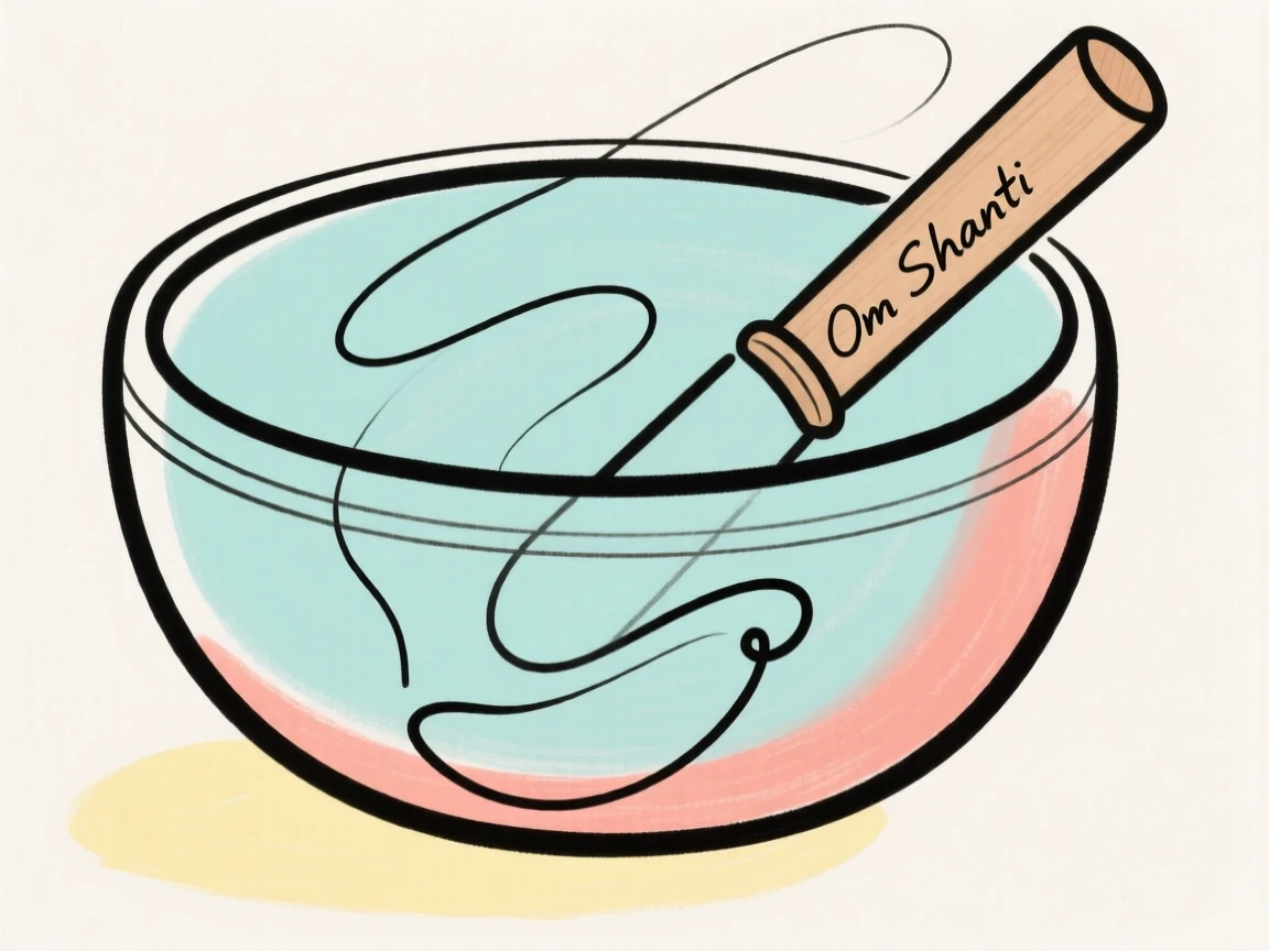 A singing bowl used in meditation