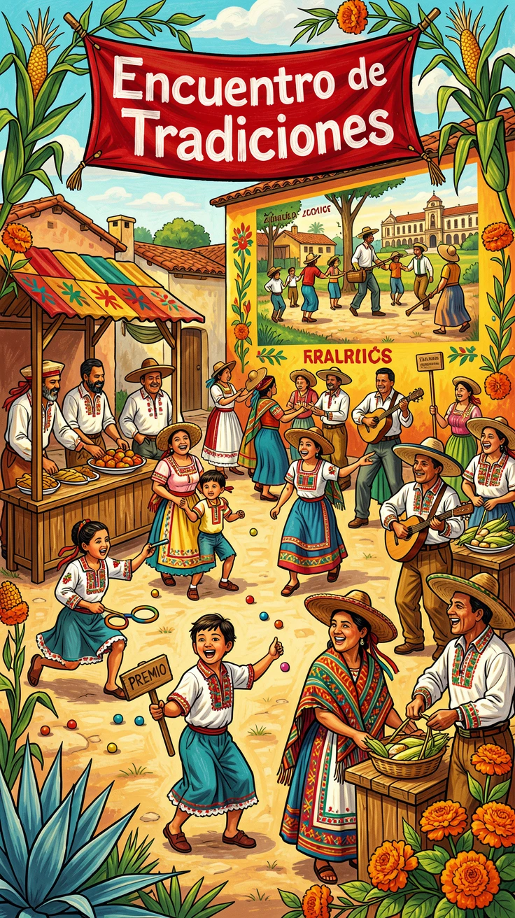 A rustic country fair with games, food, and laughter