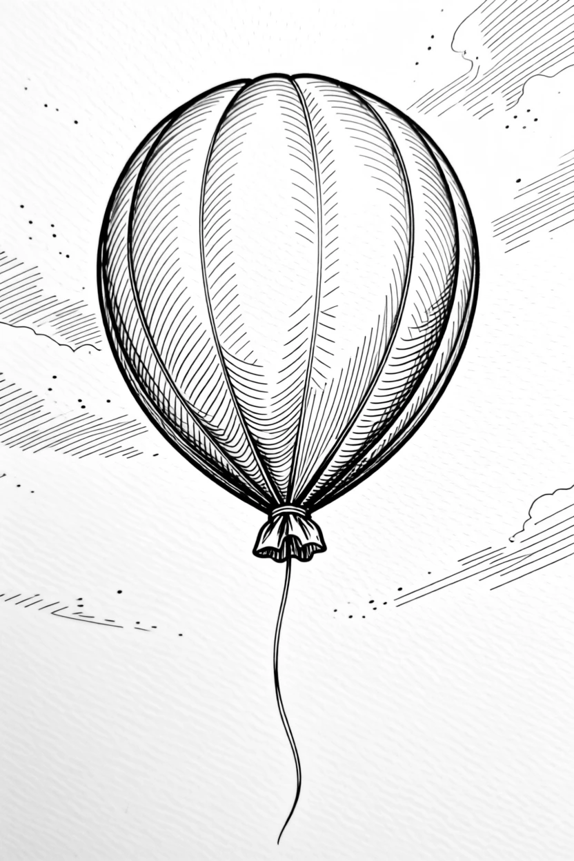 A single balloon rising gently into a clear blue sky.