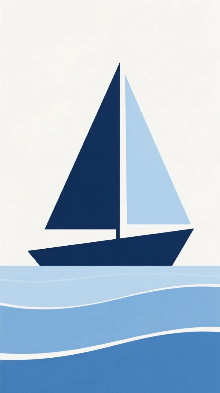 A ship sailing confidently into open waters