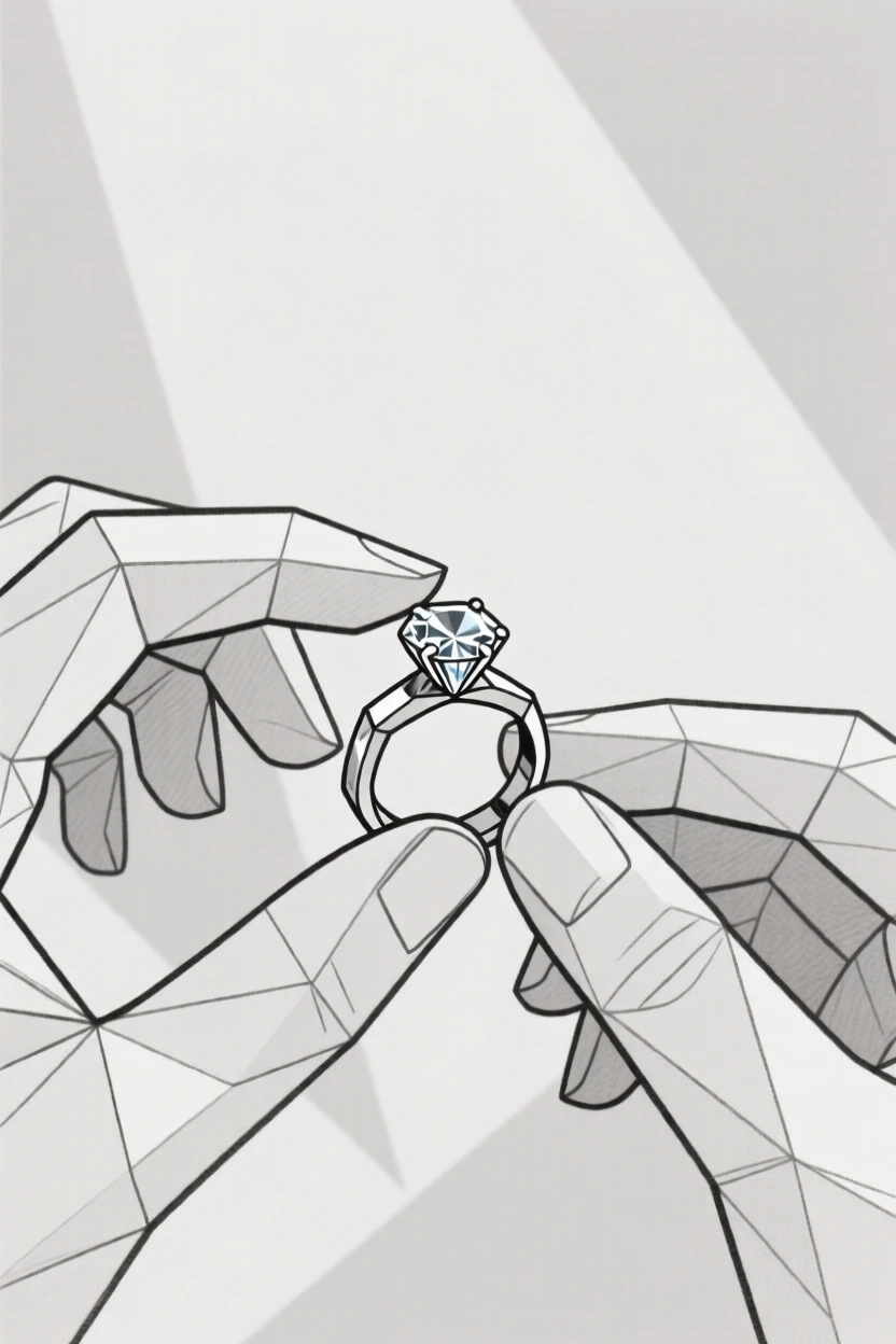 A jeweler setting a gemstone into a ring