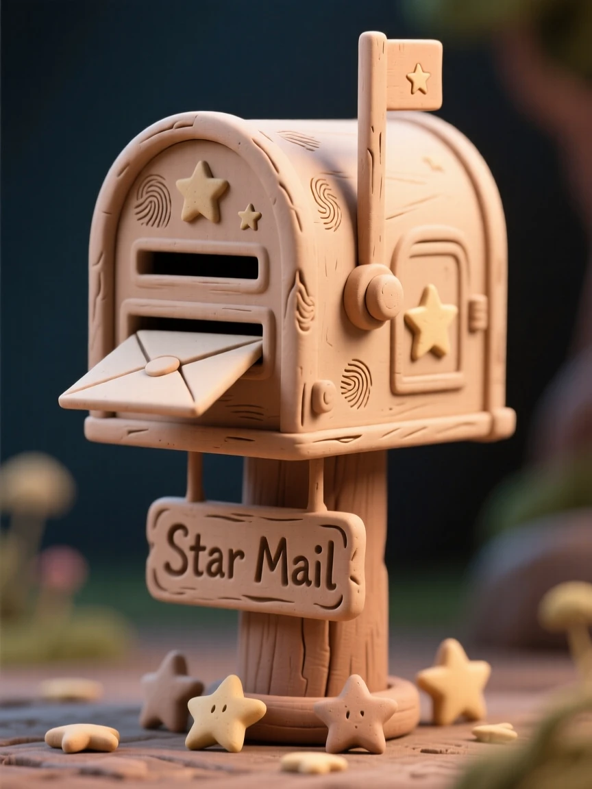 A mailbox that delivers letters written by stars