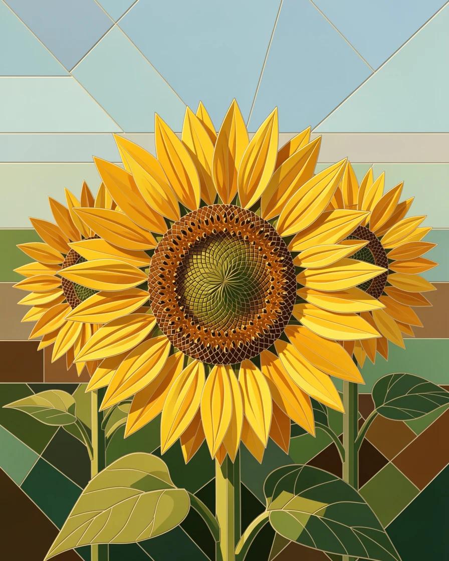 A close-up macro view of a sunflower field glowing golden under the afternoon sun, showing intricate petal texture and delicate detail.