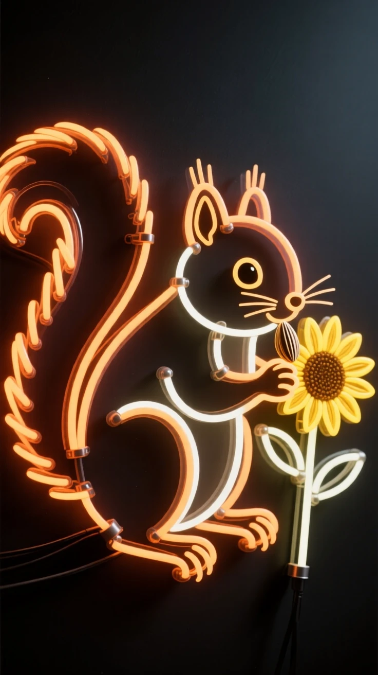 A baby squirrel nibbling on a sunflower seed.