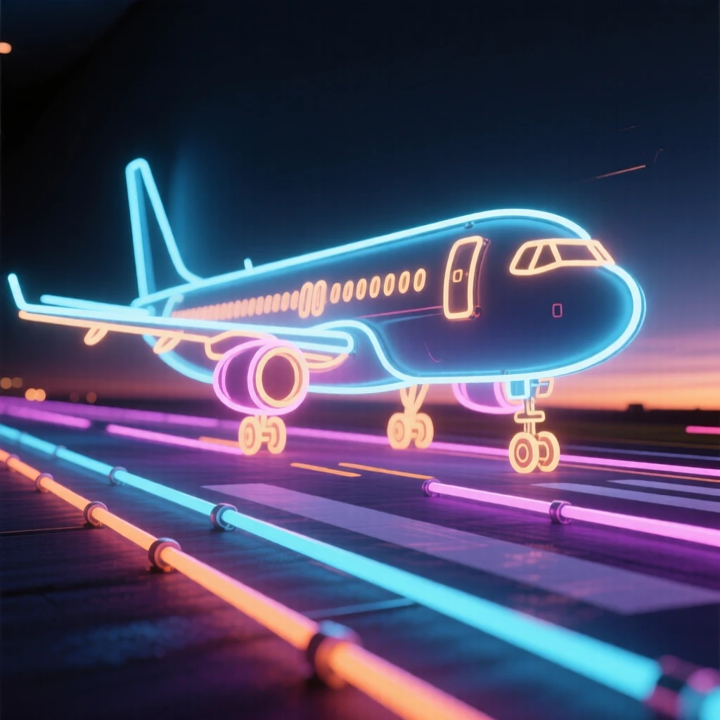 A cargo plane taxiing across a runway at dawn.