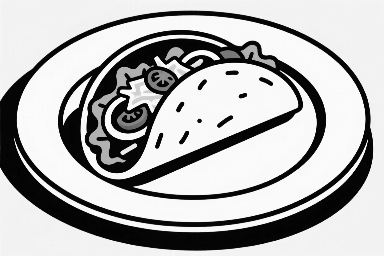 A plate of tacos with fresh toppings.
