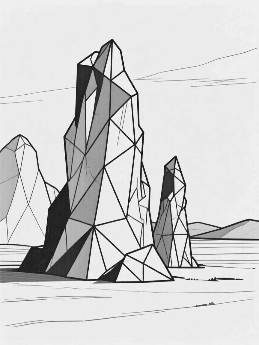 A karst landscape with dramatic limestone peaks