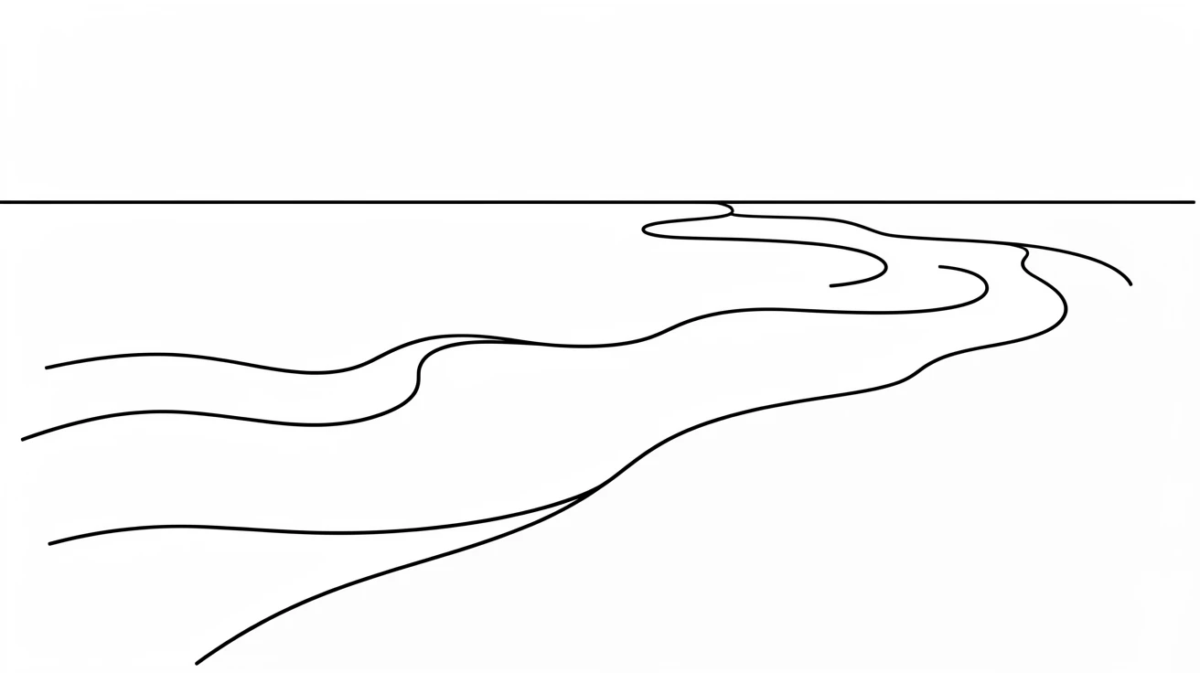 A tropical lagoon beach with gentle waves rolling onto powdery sand