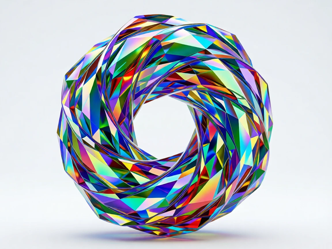 An abstract swirl of iridescent ink forming the shape of a coiled octopus.