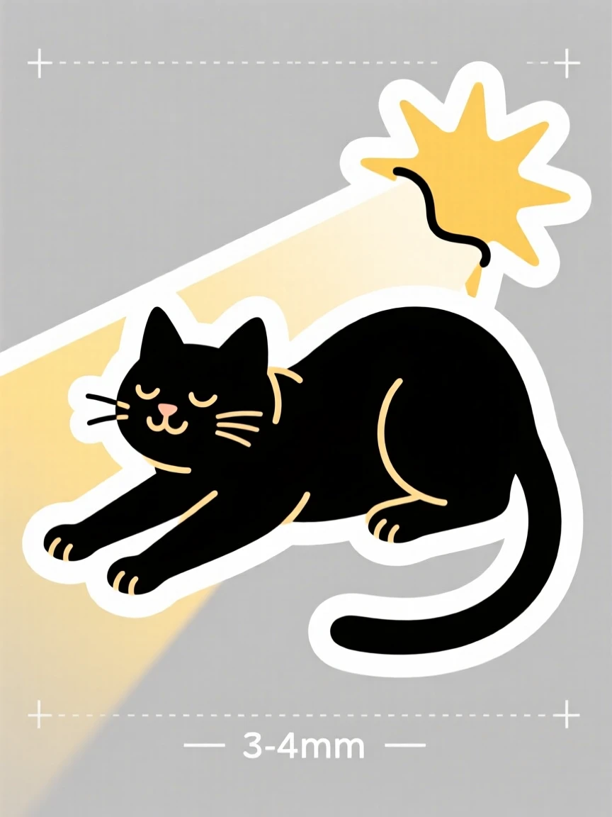 An instantly mood-lifting cat stretching after a long nap in a sunbeam, captured in a candid, feel-good moment, the kind of moment everyone wants to share.