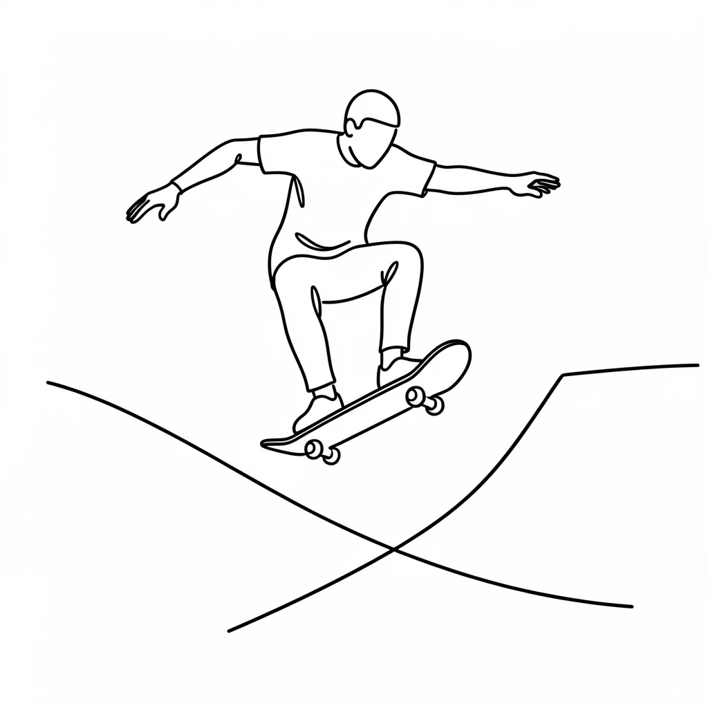 A skateboarder launching off a ramp at a skate park