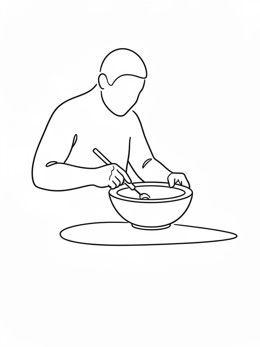 A woodturner shaping a bowl on a spinning lathe