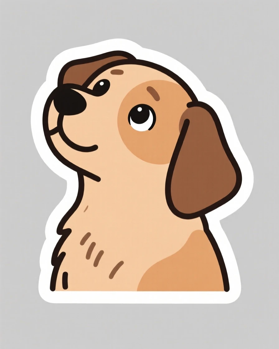 A warmly comforting dog tilting its head in adorable confusion, captured in a candid, feel-good moment, a scene made for smiling at your screen.