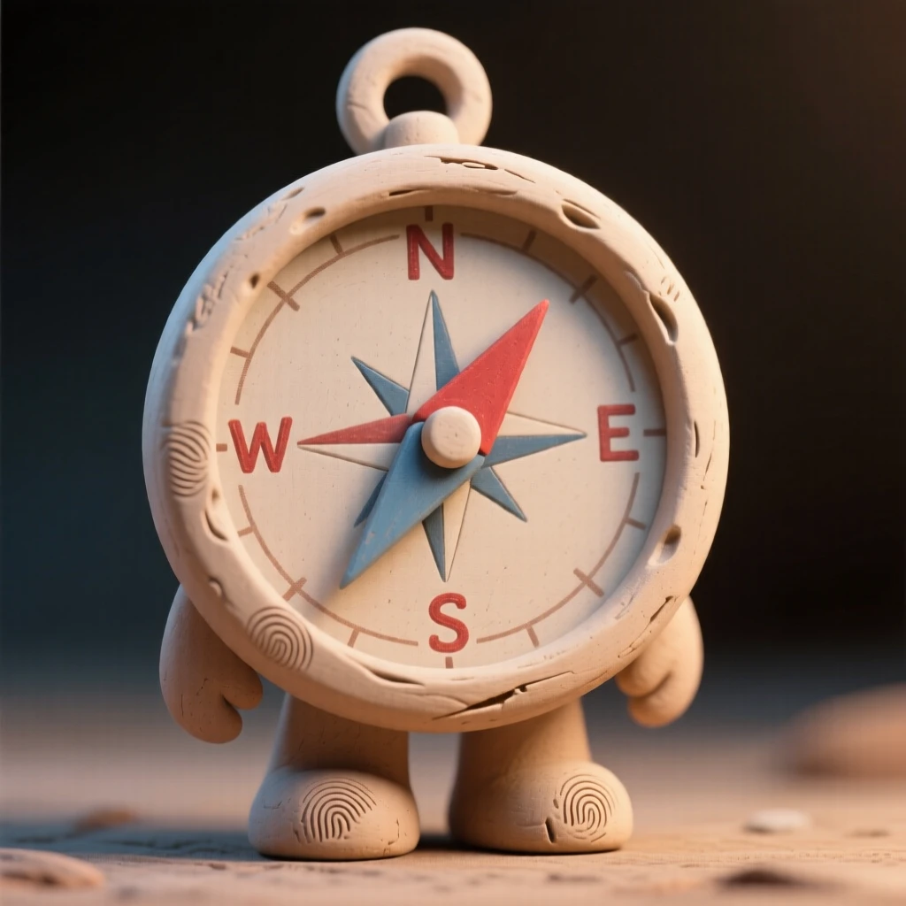 A single compass that points toward wherever adventure awaits
