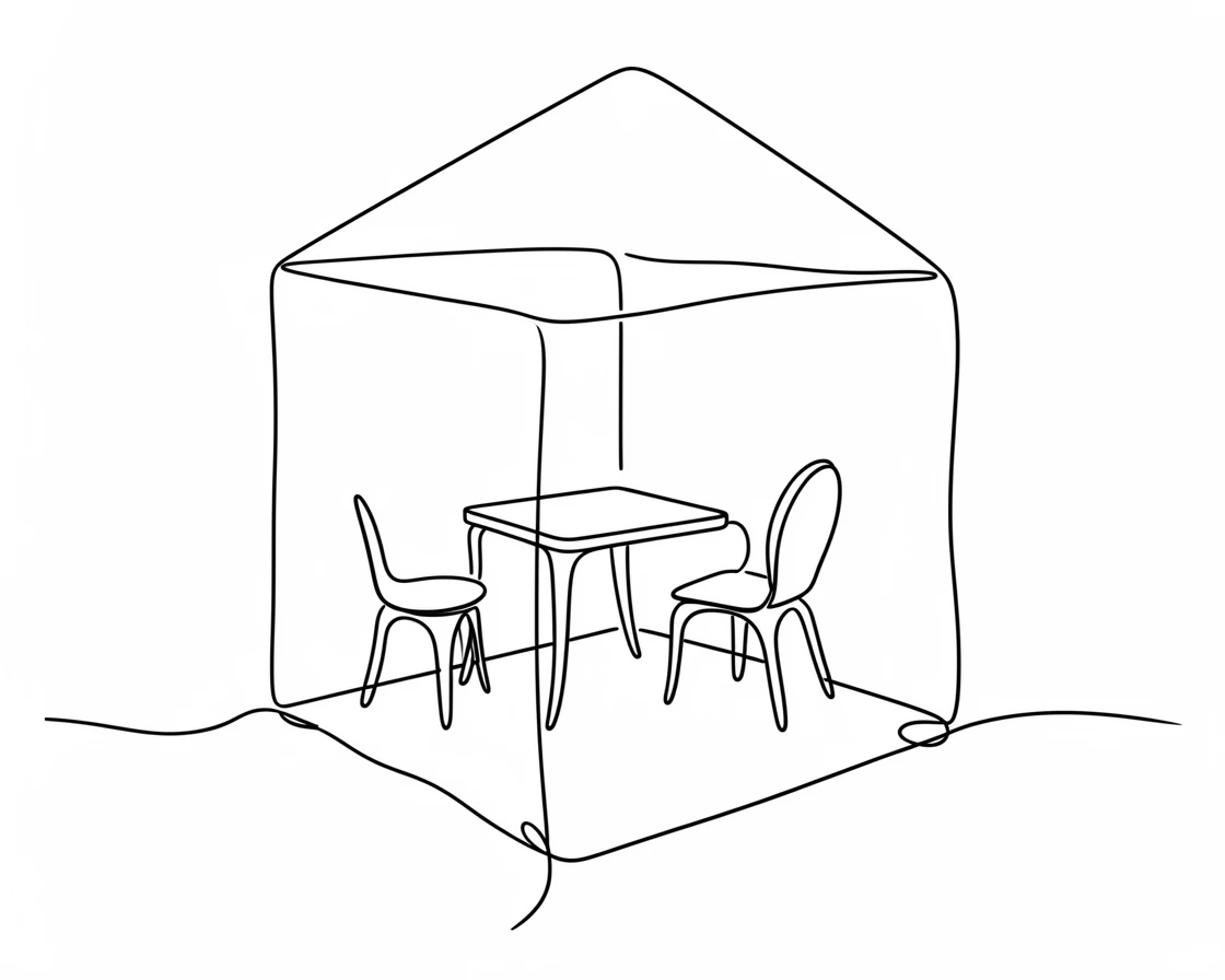 A miniature dollhouse furnished with tiny handcrafted furniture
